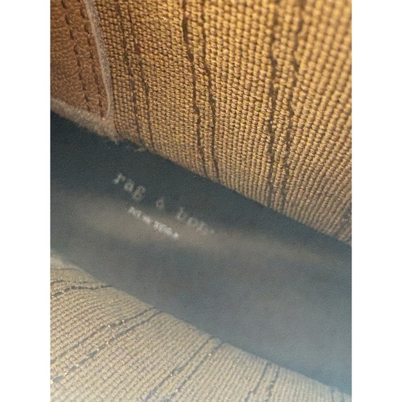 RAG & BONE Rover Boots High Suede Leather Ankle Women Size 38 / 8 Tan Chelsea - Picture 12 of 13